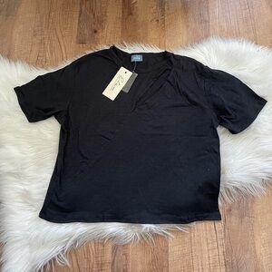 South Moon Under Black Cutout Top